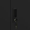 vidaXL Armoire de bureau Noir 90x40x102 cm Acier