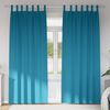 vidaXL Rideaux occultants avec anneaux 2 pcs Turquoise 225 x 140 cm