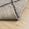 vidaXL Tapis shaggy à poils longs moderne beige anthracite 160x230 cm
