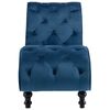 vidaXL Chaise longue Bleu Velours