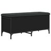 vidaXL Banc de rangement noir 102x42x45 cm bois d'ing&eacute;nierie