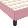 vidaXL Lit &agrave; ressorts avec matelas Rose 80 x 200 cm tissu