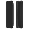 vidaXL T&ecirc;te de lit avec oreilles Noir 93x16x78/88 cm Similicuir