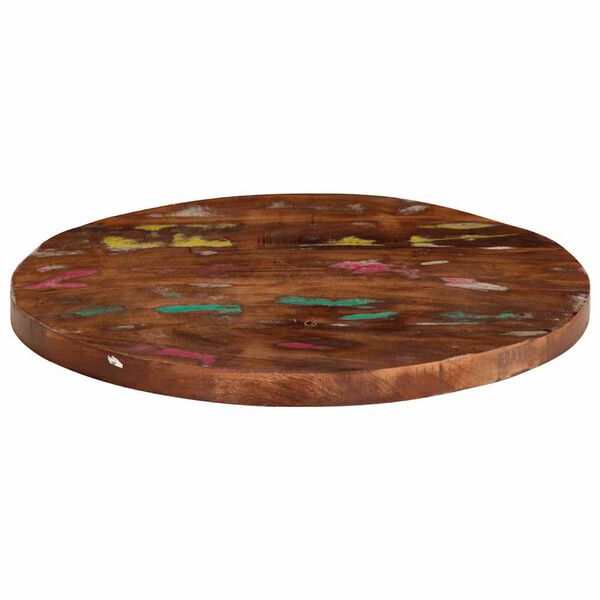 vidaXL Dessus de table &Oslash; 40x2,5 cm rond bois massif de r&eacute;cup&eacute;ration