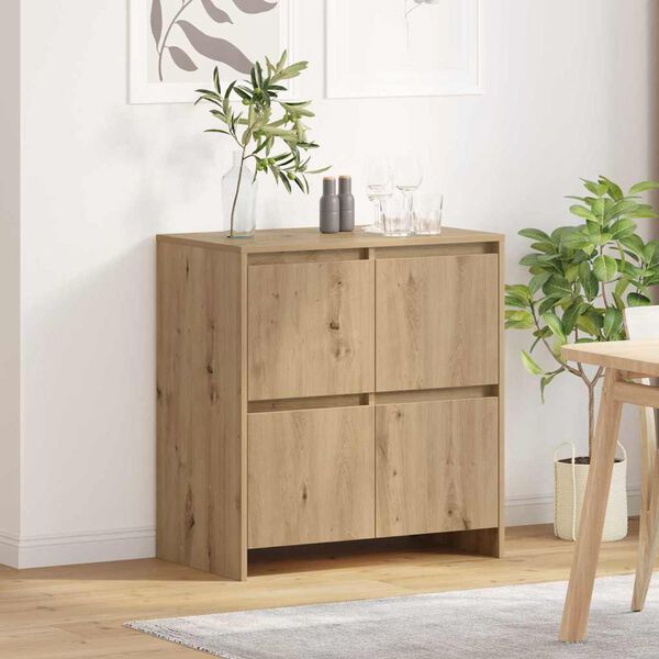 vidaXL Buffet Ch&ecirc;ne artisanal 70 x 41 x 75 cm Bois d'ing&eacute;nierie