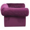 vidaXL Canap&eacute; pour chien avec tiroir Bordeaux 75x50x38 cm Peluche