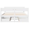 vidaXL Cadre de lit sans matelas blanc 160x200 cm bois de pin massif