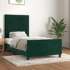 vidaXL Cadre de lit sans matelas vert fonc&eacute; 100x200 cm velours