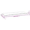 vidaXL Coussins de banc de jardin lot de 2 motif de feuilles tissu