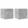 vidaXL Meubles TV muraux 2 pcs Gris béton 30,5x30x30 cm