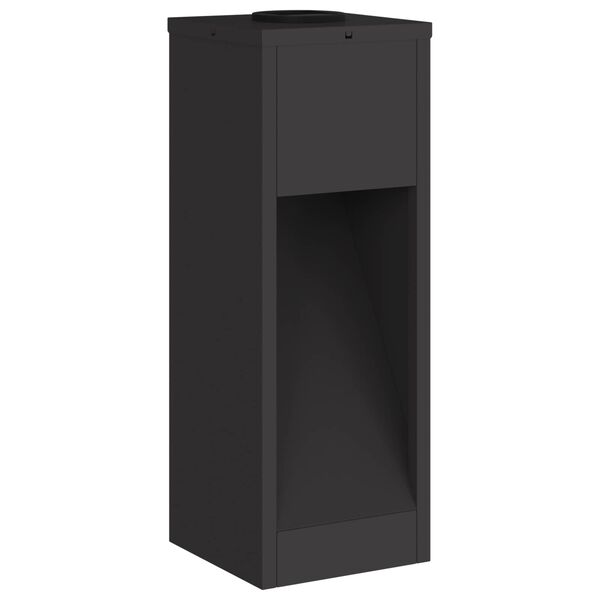 vidaXL Lumière de Chemin LED Solaire 2 pcs Noir Acier laminé à froid