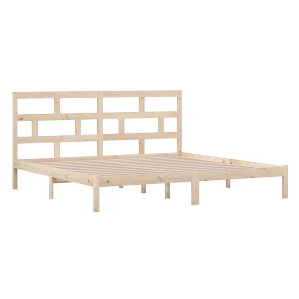 vidaXL Cadre de lit sans matelas bois de pin massif 200x200 cm