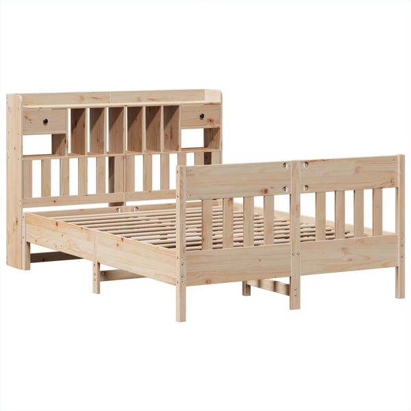 vidaXL Cadre de lit sans matelas 160x200 cm bois massif de pin