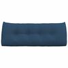 vidaXL Coussin de Dos Bleu 120 x 24 x 50 cm tissu