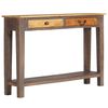 vidaXL Table console Bois massif Vintage 118 x 30 x 80 cm