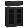 vidaXL Armoire de bureau et jardini&egrave;re Anthracite 90x40x128 cm Acier
