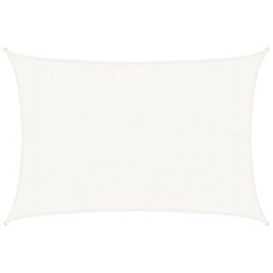 vidaXL Voile d'ombrage 160 g/m&sup2; Blanc 3x5 m PEHD