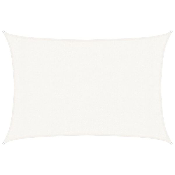 vidaXL Voile d'ombrage 160 g/m&sup2; Blanc 3x5 m PEHD