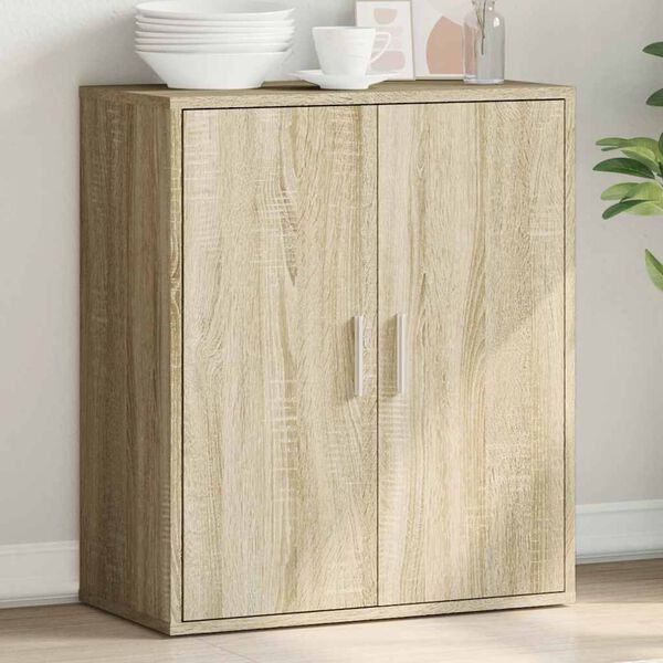 vidaXL Buffet ch&ecirc;ne sonoma 79x38x80 cm bois d'ing&eacute;nierie