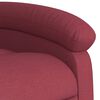 vidaXL Fauteuil inclinable de massage &eacute;lectrique Rouge bordeaux Tissu