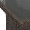 vidaXL Salon de jardin avec coussins 6 pcs marron résine tressée