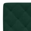vidaXL Coussin de t&ecirc;te de lit vert fonc&eacute; 80 cm velours