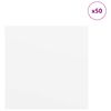 vidaXL Panneaux d&eacute;coratifs 50 pcs Blanc 30 x 30 x 0,27 cm