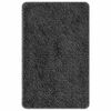 vidaXL Tapis de bain antid&eacute;rapant Gris fonc&eacute; 50 x 80 cm PP