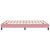 vidaXL Sommier &agrave; lattes de lit sans matelas rose 140x210 cm velours