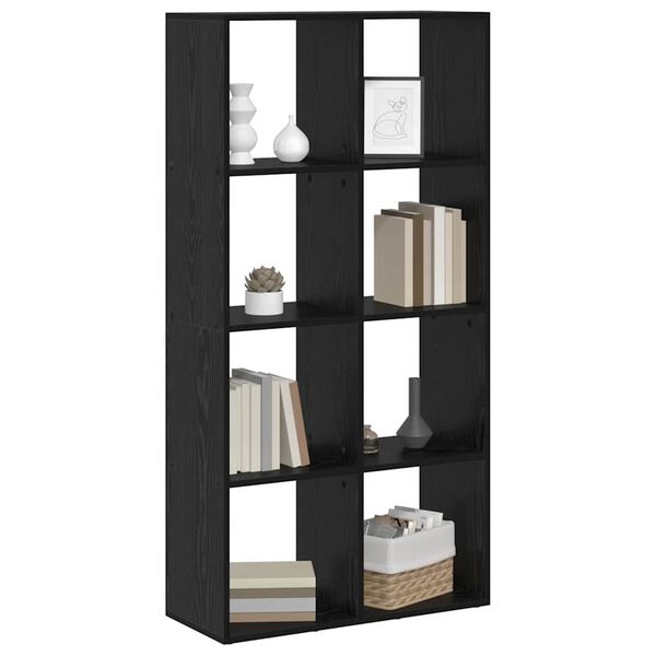 vidaXL Biblioth&egrave;que Ch&ecirc;ne noir 69,5 x 29 x 137,5 cm Bois d'ing&eacute;nierie