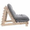 vidaXL Canap&eacute;-lit futon avec matelas 100x206x11 cm bois massif de pin