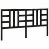vidaXL T&ecirc;te de lit Noir 186x4x100 cm Bois massif de pin
