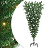 vidaXL Arbre de No&euml;l artificiel pr&eacute;-&eacute;clair&eacute; &agrave; l'envers avec ensemble de boules