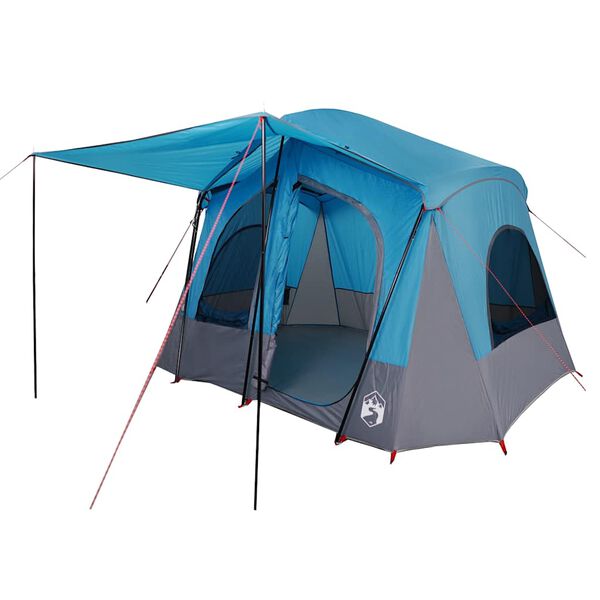 vidaXL Tente de camping de cabine 5 personnes bleu imperm&eacute;able