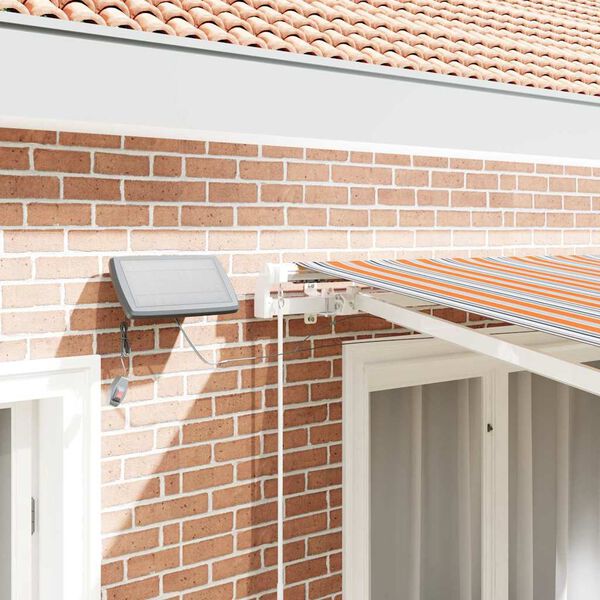 vidaXL Auvent R&eacute;tractable Multicolore 350 x 250 cm Tissu et acier