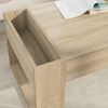 vidaXL Table basse Ch&ecirc;ne Sonoma 110 x 50 x 41 cm Bois d'ing&eacute;nierie