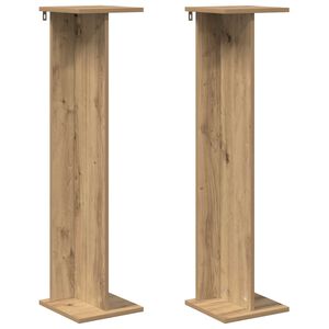 vidaXL Support de Plante Ch&ecirc;ne Artisanal 25 x 25,5 x 100,5 cm