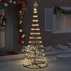 vidaXL Arbre de No&euml;l LED avec 295 LED Blanc chaud 250 cm M&eacute;tal
