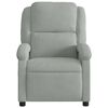 vidaXL Fauteuil inclinable électrique de massage gris clair velours