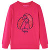 Sweatshirt pour enfants rose vif 140