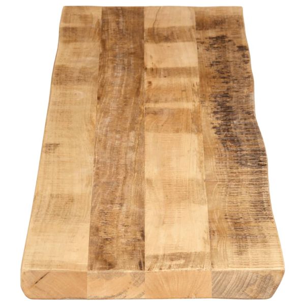 vidaXL Dessus de table bord vivant 160x40x3,8 cm bois de manguier brut