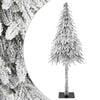 vidaXL Sapin de No&euml;l artificiel avec support Blanc 71 x 71 x 150 cm