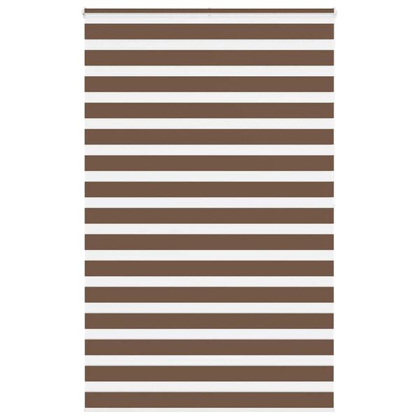 vidaXL Store z&egrave;bre marron 140x200cm largeur du tissu 135,9cm polyester