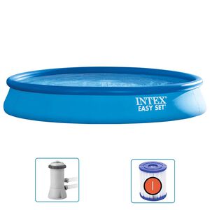 Intex Piscine Easy Set avec syst&egrave;me de filtration 457x84 cm