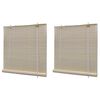 vidaXL Stores &agrave; rouleau Bambou naturel 2 pcs 120x160 cm