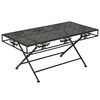 vidaXL Table basse pliante Style vintage M&eacute;tal 100x50x45 cm Noir