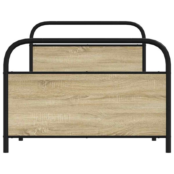 vidaXL Cadre de lit sans matelas 90x200cm ch&ecirc;ne sonoma bois ing&eacute;nierie