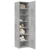 vidaXL Buffet haut gris béton 45x42,5x185 cm bois d'ingénierie