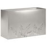 vidaXL Cache-pot de jardin Argent&eacute; 80 x 30 x 49 cm Acier inoxydable