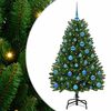 vidaXL Sapin de No&euml;l artificiel avec 150 LED Vert 150 cm PVC et m&eacute;tal